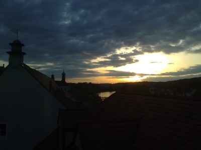 über den ausblick.